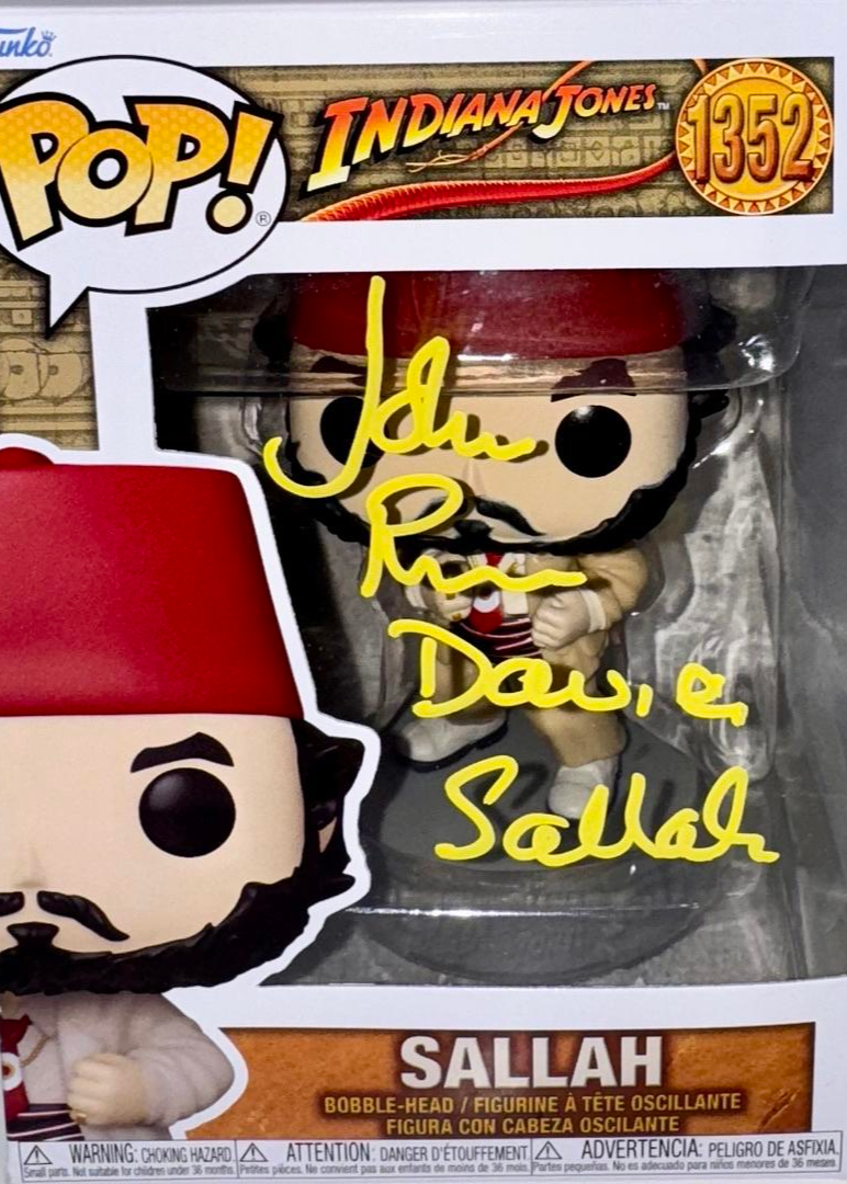 John Rhys-Davies Signed Funko Pop #1352 "Sallah" (Indiana Jones) - Zobie COA